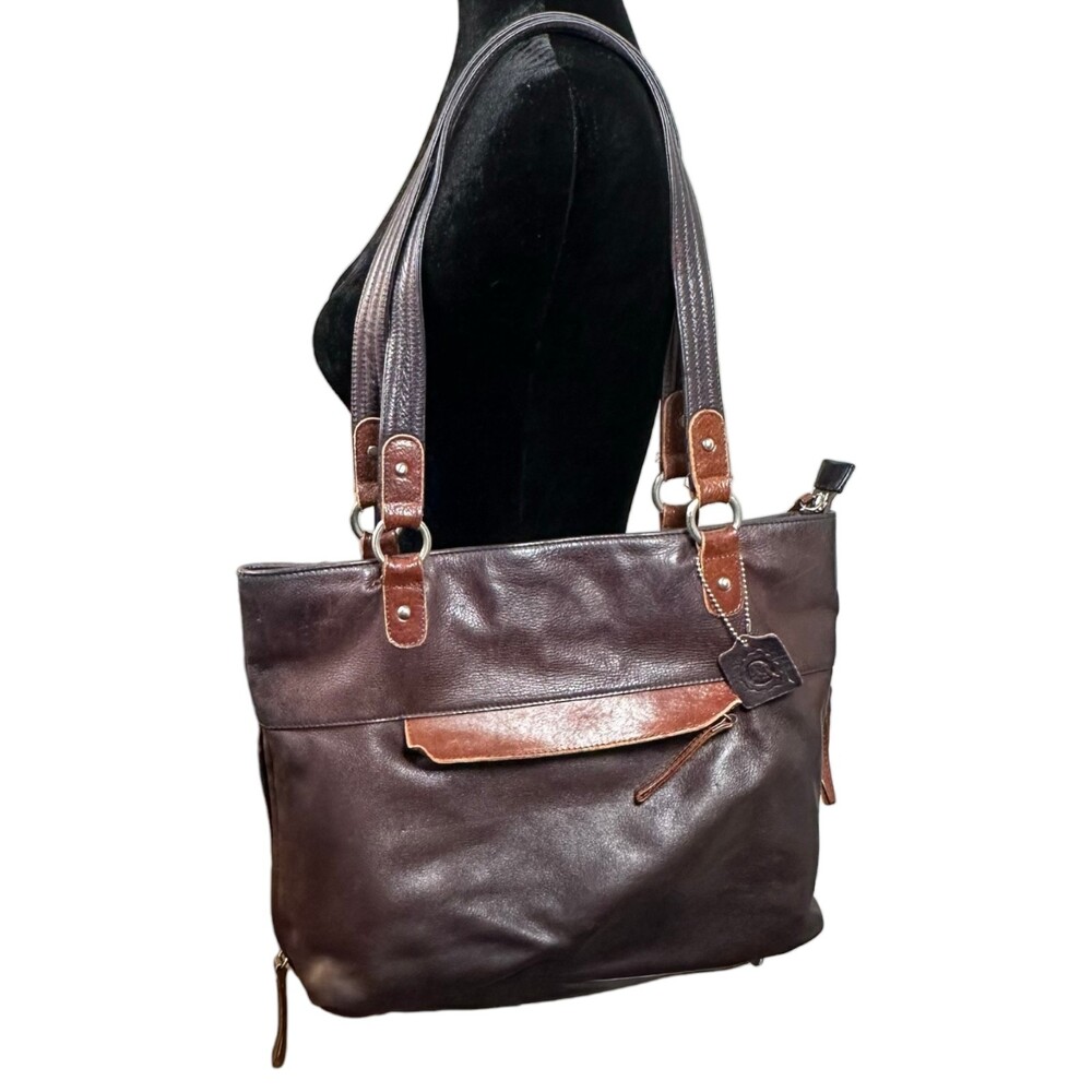 Osgoode Marley Brown Leather Shoulder Bag